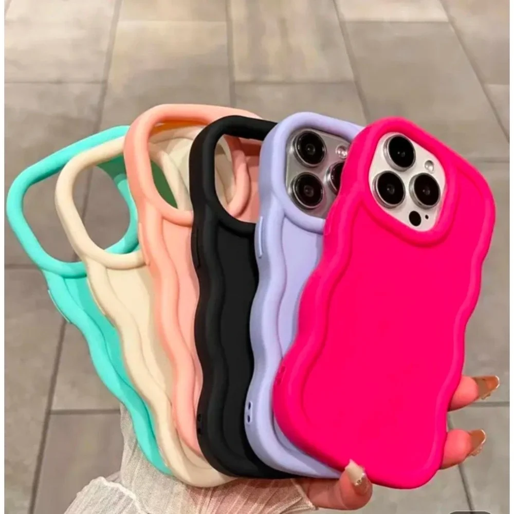 Multicolored silicone‎ iphone13 cellphone casesset of 6